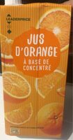 Jus d’orange à base de concentré