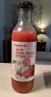 Jus de pomme framboise betterave cassis