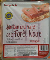 Jambon cru fumé forêt noire
