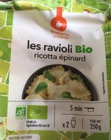 Les Raviolis Bio Ricotta Epinard