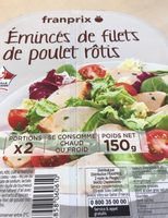 Emincés de filets de poulet rotis