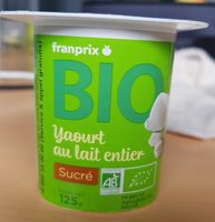 Yaourt au Lait entier sucré