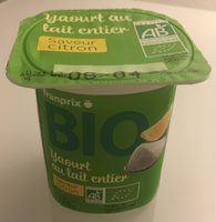 Yaourt au lait entier saveur citron
