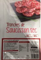 Tranches de saucisson sec