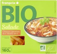 Salade chou carotte raisin bio