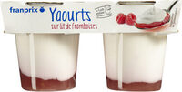 Yaourt brassé lait entier lit framboise