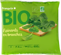 Epinards en branche bio