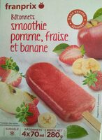 Bâtonnets Smoothie pomme, fraise et banane