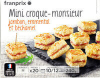 Mini croque monsieur pour apéritif