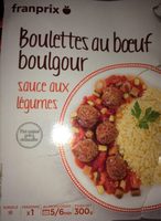 Boulettes au boeuf boulgour sauces aux legumes