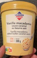 Glace macadamia sauce caramel au beurre salé