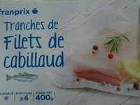 Tranches de filets de cabilaud