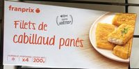 Filet de cabillaud panés