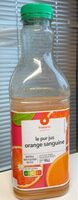 Le pur jus orange sanguine