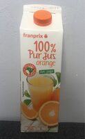 100% pur jus orange avec pulpe