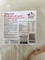 Roti de porc cuit superieur avec couenne