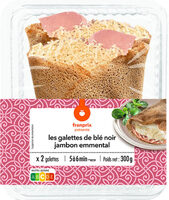 2 Galettes jambon emmental
