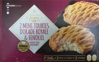 2 Mini Tourtes Dorade Royale & Fenouil, Sauce aux Agrumes