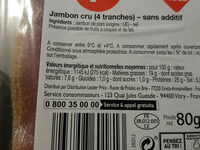 Jambon cru