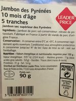 Jambon des pyrenees 10 mois