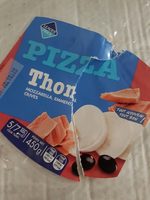Pizza thon mozzarella, emmental, olives