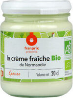 Creme fraiche épaisse de Normandie bio 38% MG