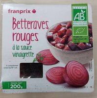 Betteraves rouges à la sauce vinaigrette