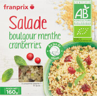 Salade boulgour menthe cranberry bio