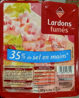 Lardons fumés (-35 % de sel)