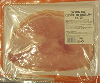 Jambon cuit cuisiné au bouillon à l'os