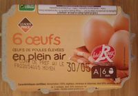 6 œufs plein air Label Rouge