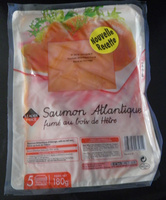 Saumon atlantique fumé au bois de hêtre Leader Price