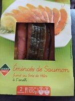 Émincés de saumon fumé au bois de hêtre