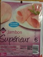 Jambon supérieur découenné dégraissé 6 tranches