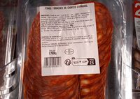 Fines tranches de chorizo espagnole