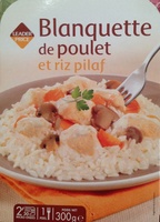 Blanquette de poulet et riz pilaf