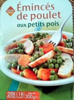 Emincés de poulet aux petits pois