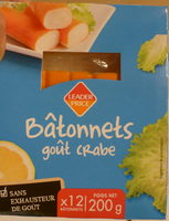 Bâtonnets goût crabe