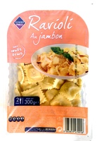 Ravioli au jambon aux œufs frais