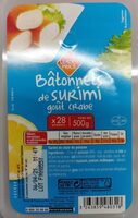 Bâtonnets de Surimi goût crabe