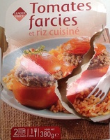 Tomates farcies et riz cuisiné
