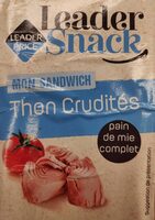 Sandwich thon crudités