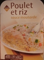 Poulet et riz sauce moutarde