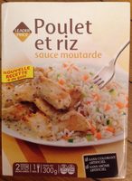 Poulet et riz sauce moutarde