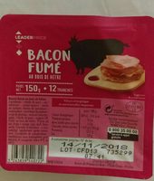 Bacon fumé au bois de hêtre