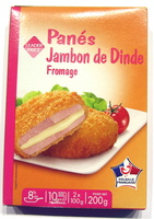 Panés de Jambon de Dinde au Fromage