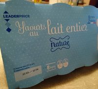 Yaourt au lait entier nature