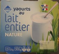 Yaourts au lait entier nature