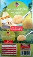 Spécialité de poire avec morceaux de fruits