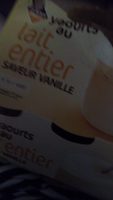 Yaourt au lait entier saveur vanille